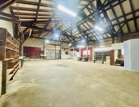 Local professionnel de type garage avec bureau – Réf : ACAJOU